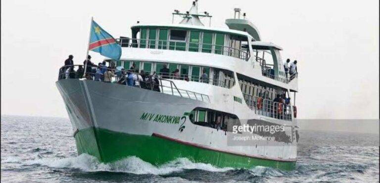 RDC : bonne nouvelle! le Bateau Akonkwa 2, vient d’être libéré par le Rwanda ce matin