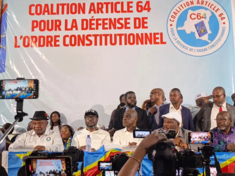 La Coalition Article 64 annonce une manifestation à Kinshasa le 22 juillet contre Tshisekedi