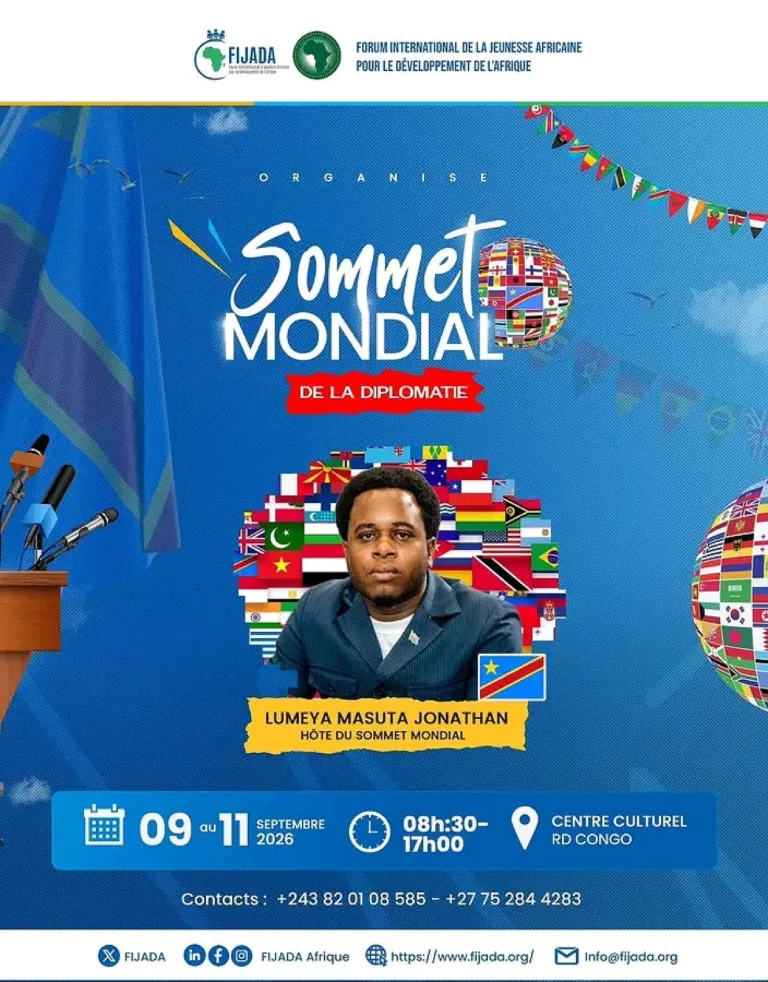 Sommet Mondial de la Diplomatie : Kinshasa au cœur du dialogue international du 9 au 11 septembre