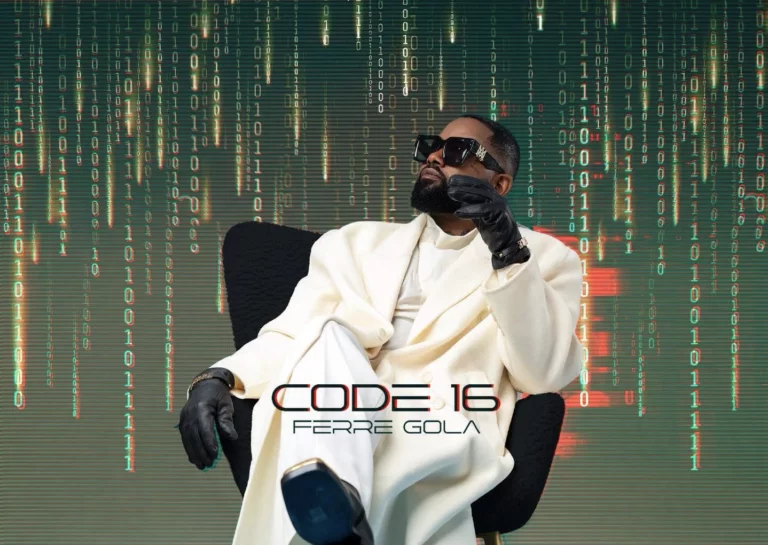 Ferré Gola présente l’affiche officielle de son album « Code 16 » avec une esthétique inspirée de Matrix