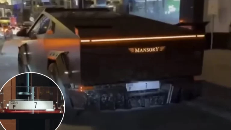 À Dubaï, un Cybertruck affichant une plaque d’immatriculation à 13 millions d’euros attire l’attention