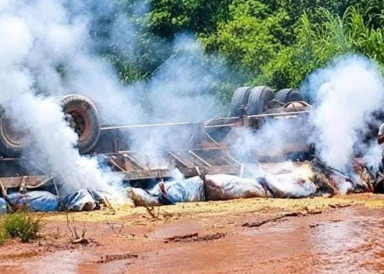 Kibali Gold Mine clarifie le transport de chaux après un accident de camion près de Tanzi