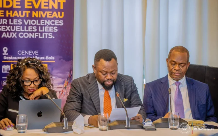 À Genève, Samuel Mbemba porte le plaidoyer de la RDC contre les violences sexuelles liées aux conflits