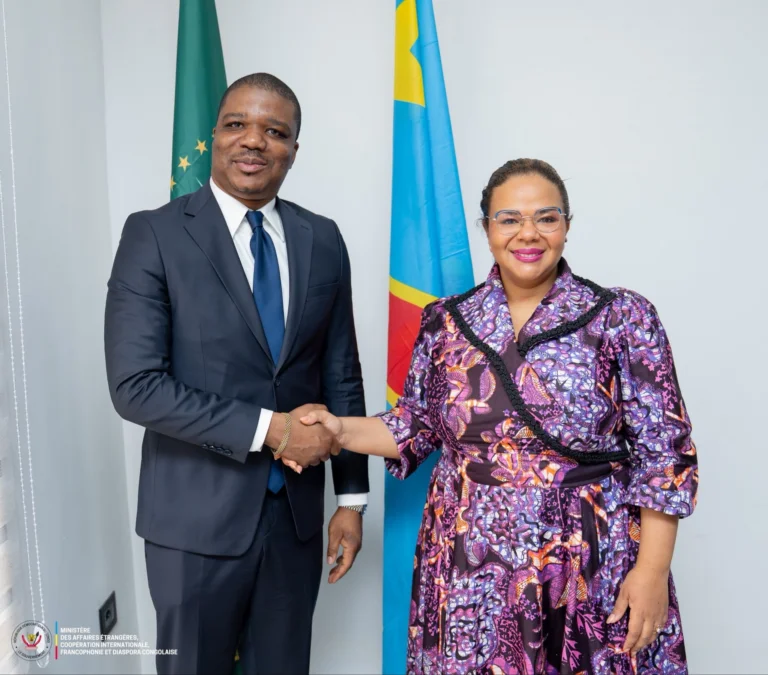 RDC : Thérèse Kayikwamba Wagner et Ted Beleshayi Kasanda explorent les pistes de collaboration autour de la diplomatie économique
