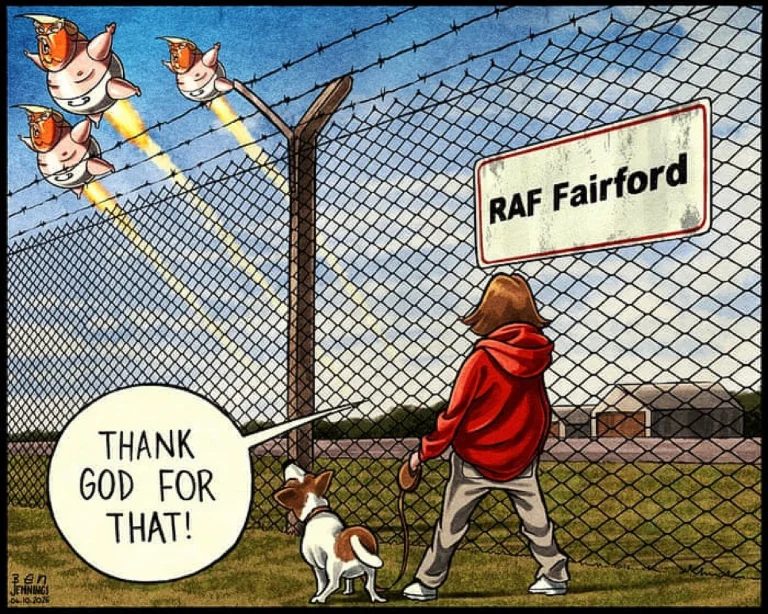 Bilan des bombardiers américains se retirant de la base RAF Fairford au Royaume-Uni