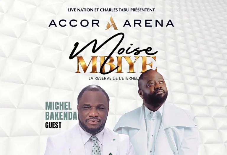 Michel Bakenda invité spécial au concert de Moïse Mbiye à l&rsquo;Accor Arena de Paris